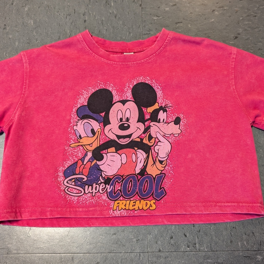 Disney Pink Mickey Mouse Crop Top